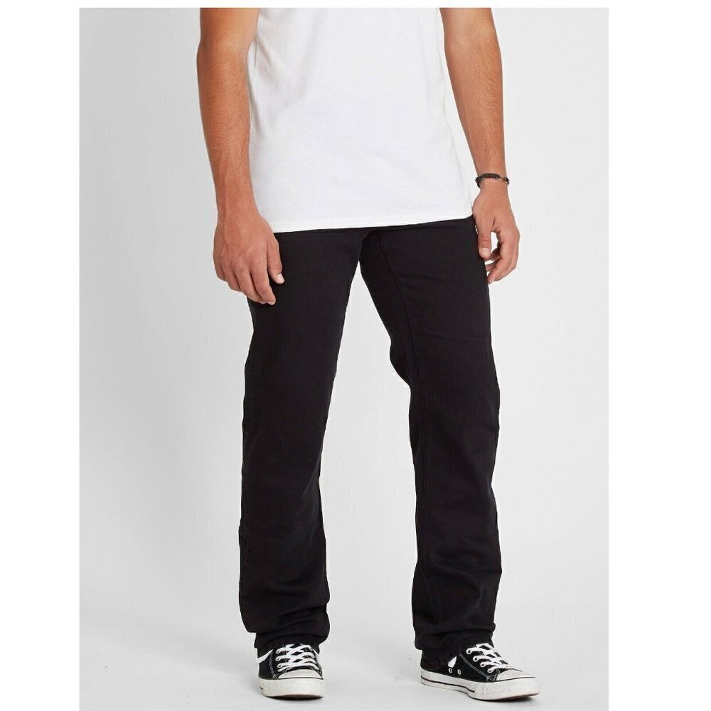 Volcom Jeans Men's Blackout Modern Straight Stretch Size 28 x 32 Solver NWT